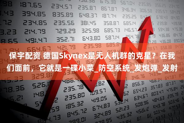保宇配资 德国Skynex是无人机群的克星？在我们面前，它就是一碟小菜_防空系统_发炮弹_发射