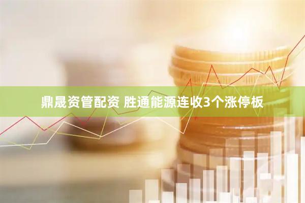 鼎晟资管配资 胜通能源连收3个涨停板